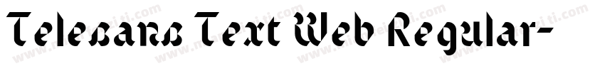 Telesans Text Web Regular字体转换